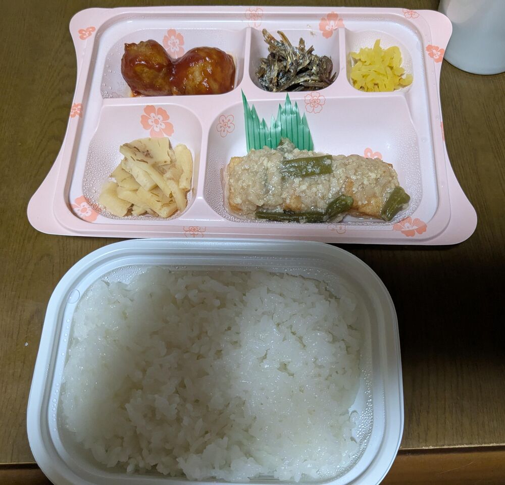 厚揚げの塩そぼろあん、筍土佐煮 等の画像