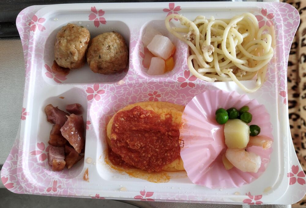 シーチキンスパゲティー、オムレツ 等の画像