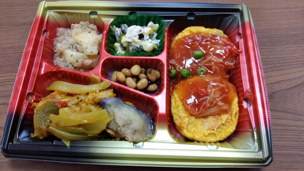 玉子焼きケチャップ甘酢あん、タンドリーチキン風 等の画像