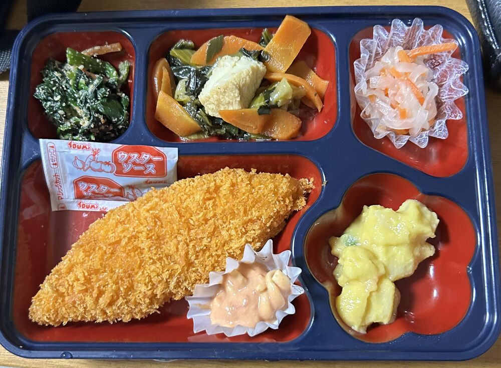 白身フライ、チンゲン菜と厚揚げの炒め物 等の画像