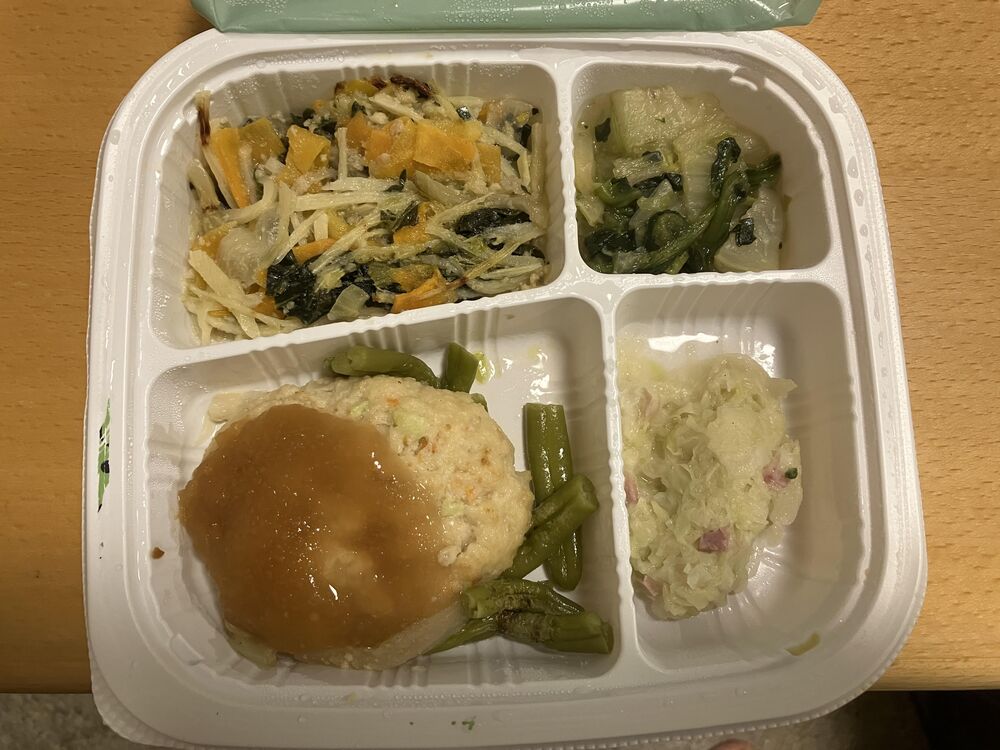 豆腐おろしハンバーグ、チンゲン菜と筍の炒め物 等の画像